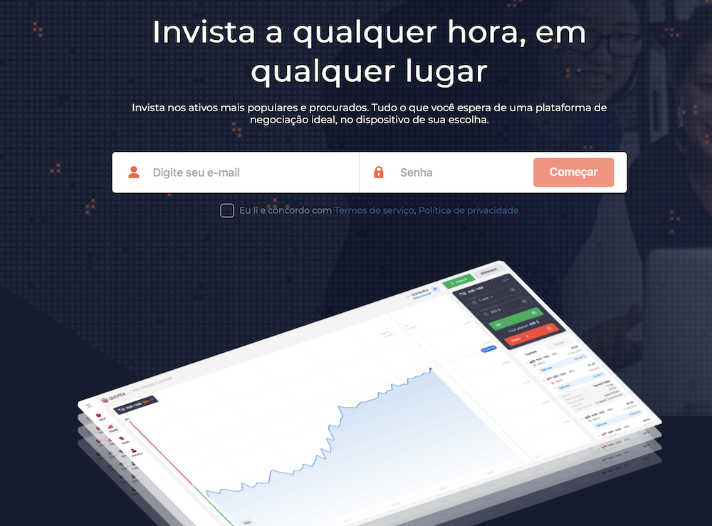 Cadastro na Quotex (QxBroker) – Acesse sua conta e comece a operar hoje
