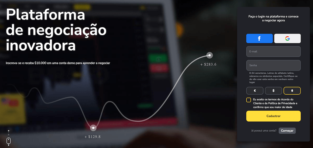 Binomo Plataforma de Negociação